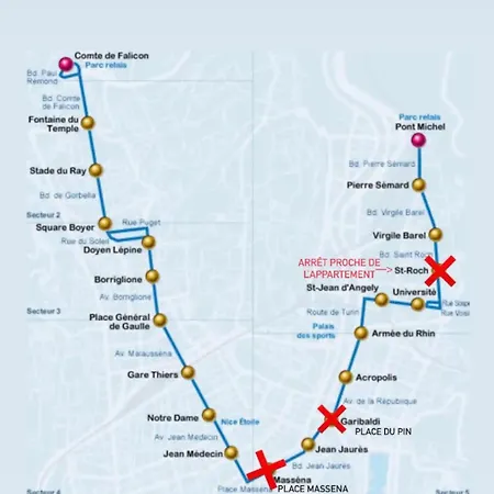 Nid Douillet Proche Tramway, A 20 Minutes Apartamento Niza